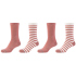 4er Pack s.Oliver Originals Organic Striped Crew Socken...