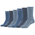 6er Pack Mustang Casual Bio-Baumwolle Crew Socken Damen...