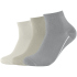 3er Pack camano Soft Quarter Socken 7714 - desert sage 39-42