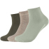 3er Pack camano Soft Quarter Socken 7714 - desert sage 39-42