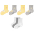 7er Pack camano Soft Bio-Baumwolle Baby-Socken 5500 -...