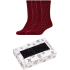 4er Pack camano Cosy Shiny Socken Damen 3810 - oxblood...