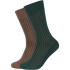 2er Pack camano Soft Shadow Stripe Crew Socken Herren...