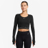 NIKE Pro Dri-FIT Cropped langarm Trainingsshirt Damen 010...