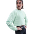 NIKE Pro Dri-FIT French Terry Sweatshirt Damen 353 - mint...