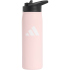adidas Metall Trinkflasche mit Strohhalm 0,6 Liter KC6411...