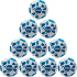 10er Ballpaket JAKO River Fußball Trainingsball...