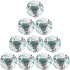 10er Ballpaket JAKO Glory Fußball Trainingsball...