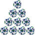 10er Ballpaket JAKO Iconic 350g Leicht-Fußball...