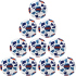 10er Ballpaket JAKO Iconic 290g Leicht-Fußball...
