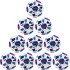 10er Ballpaket JAKO Iconic 350g Leicht-Fußball...