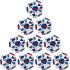 10er Ballpaket JAKO Iconic 290g Leicht-Fußball...