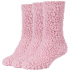3er Pack camano Sustainable Cosy Fuzzy Crew Socken Damen...