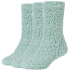 3er Pack camano Sustainable Cosy Fuzzy Crew Socken Damen...