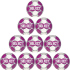 10er Ballpaket Select HBL Handball hellblau 3