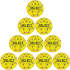 10er Ballpaket Select Phantom DB Handball gelb/pink/grau 1