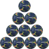 10er Ballpaket erima Flash Pro Handball Spielball...