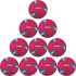 10er Ballpaket erima Flash Handball Trainingsball...