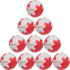 10er Ballpaket hummel hmlSTAR Pro Handball 9437 - off...