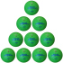 10er Ballpaket molten Beachhandball BH2G orange 1