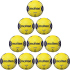 10er Ballpaket molten H2A3400-YN Handball Trainingsball...