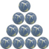 10er Ballpaket PUMA Nova Handball Trainingsball 01 - blue...