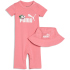 PUMA Minicats Super PUMA Newborn Strampler + Mütze...