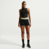 NIKE Pro Mid-Waist kurze Leggings Damen 010 - black/white...