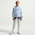 NIKE Air Hoodie Kinder 072 - light bone/black/black M...