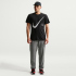 NIKE Standard Dri-FIT HBR T-Shirt Herren 010 - black/white S