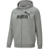 PUMA Ess Big Logo Fleece-Kapuzenjacke Herren medium gray...