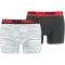 white / grey melange