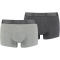 dark grey melange / black