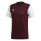 maroon/white