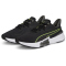 puma black/castlerock/lime squeeze