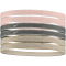 648 - pink oxford/black/rattan