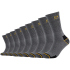 9er Pack camano Work Crew Socken 9700 - dark grey melange...