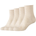 4er Pack camano Cotton Fine Rolled Cuff Socken Damen...
