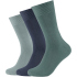 3er Pack camano Comfort Baumwoll Crew Socken 0004 - navy...