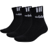3er Pack adidas 3-Streifen Linear Half-Crew Cushioned...