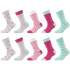 10er Pack camano Soft Recycled Cotton Crew Socken Kinder...
