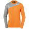 fresh orange/dark grau melange