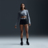 NIKE Pro 365 Dri-FIT Cropped langarm Trainingsshirt Damen...