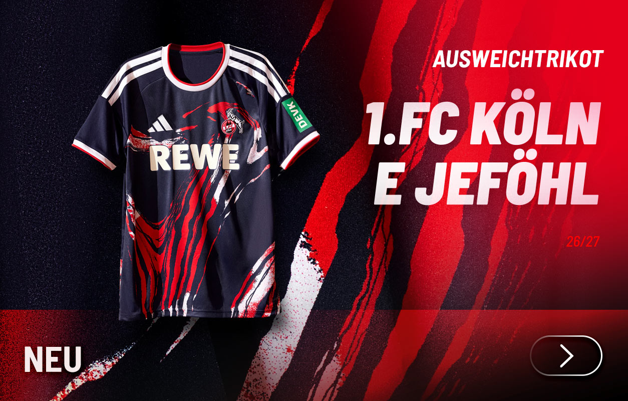 Das neue Ausweichtrikot des 1. FC Köln von adidas in Dunkelblau